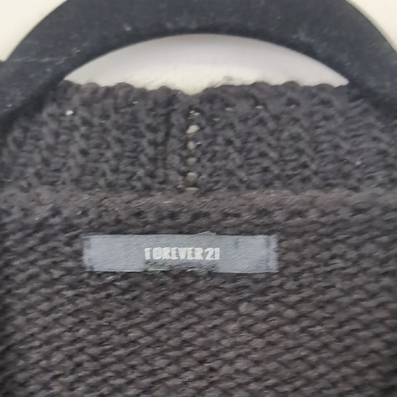 Forever 21 Black and Red Mushroom Cardigan Sweater - Picture 3 of 5